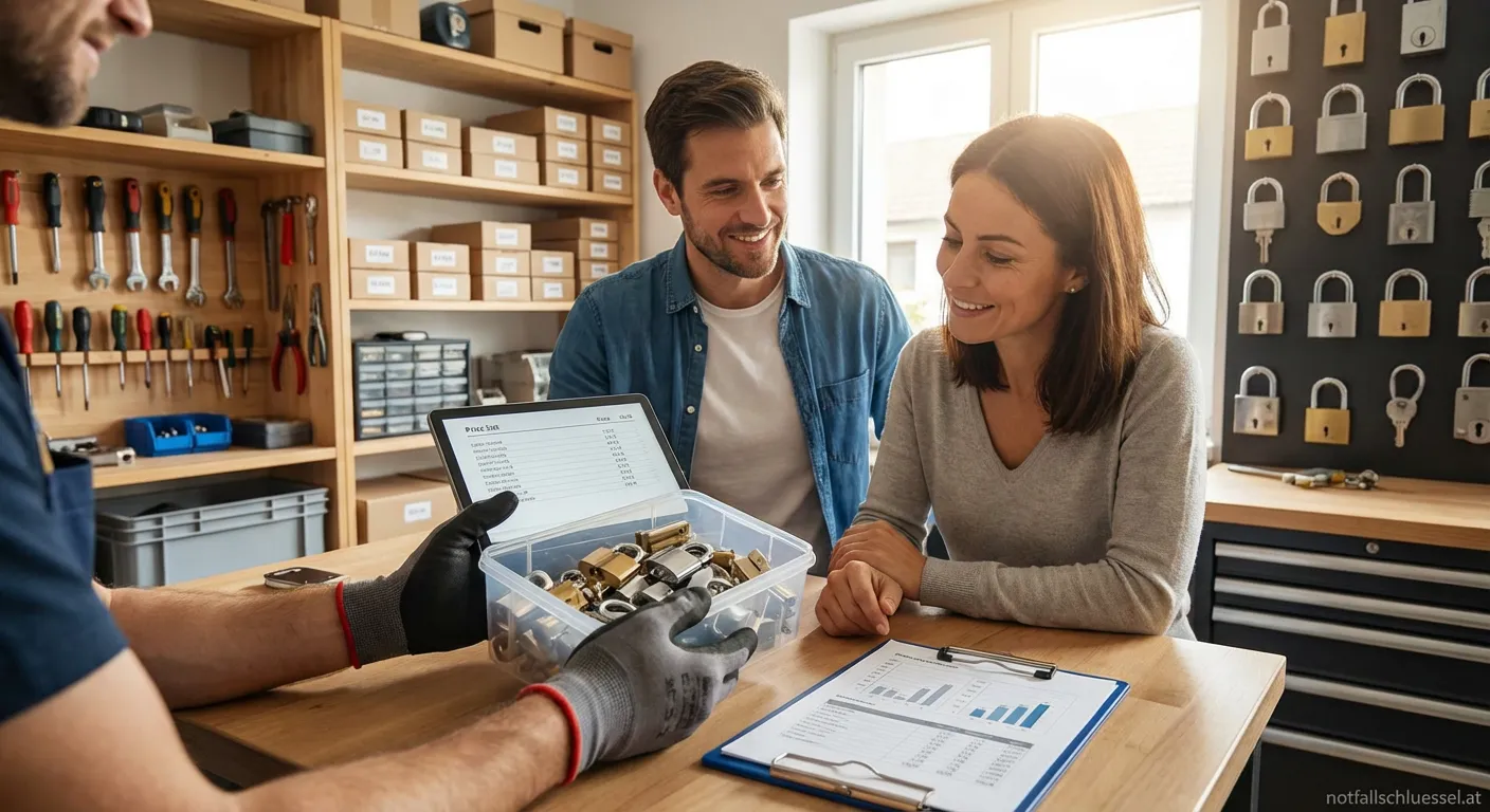 Fairer Schlüsseldienst öffnet Wohnungstür