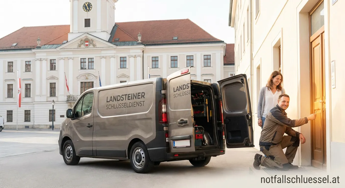 Landsteiner Schlüsseldienst St Pölten bei der Türöffnung