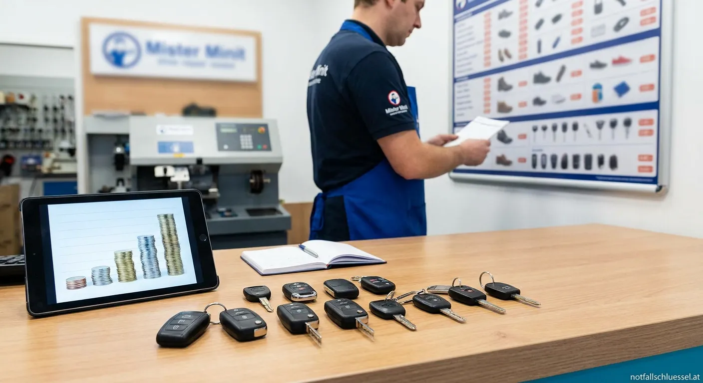 Mister Minit Autoschlüsselerstellung Service