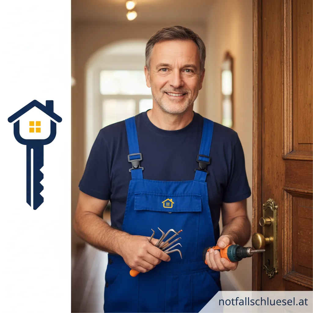 Nemitz Schlüsseldienst Mitarbeiter öffnet eine Tür