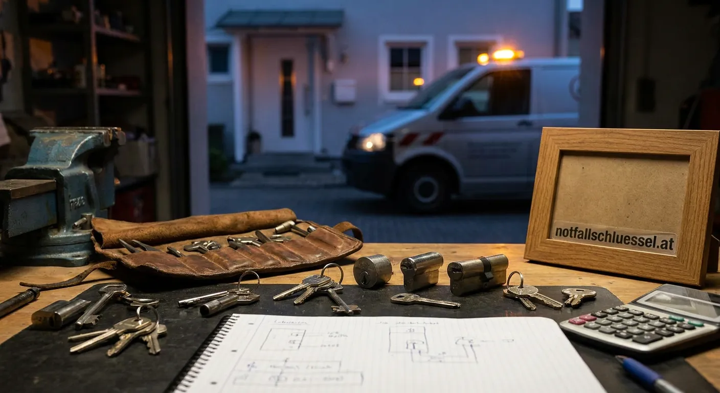 Schlüsseldienst Handwerker bei der Türöffnung