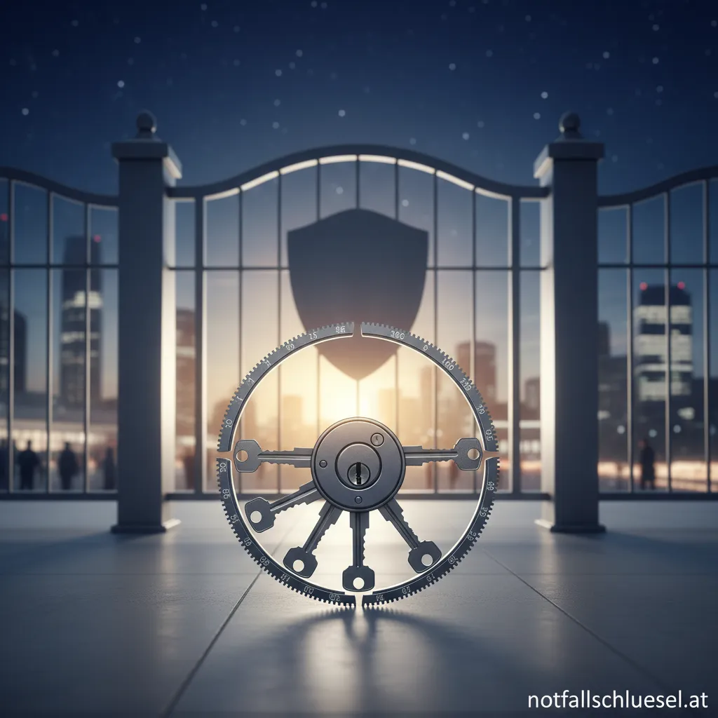 Eine Person, die eine Tür mit einem Transponder für eine Schließanlage 365 öffnet