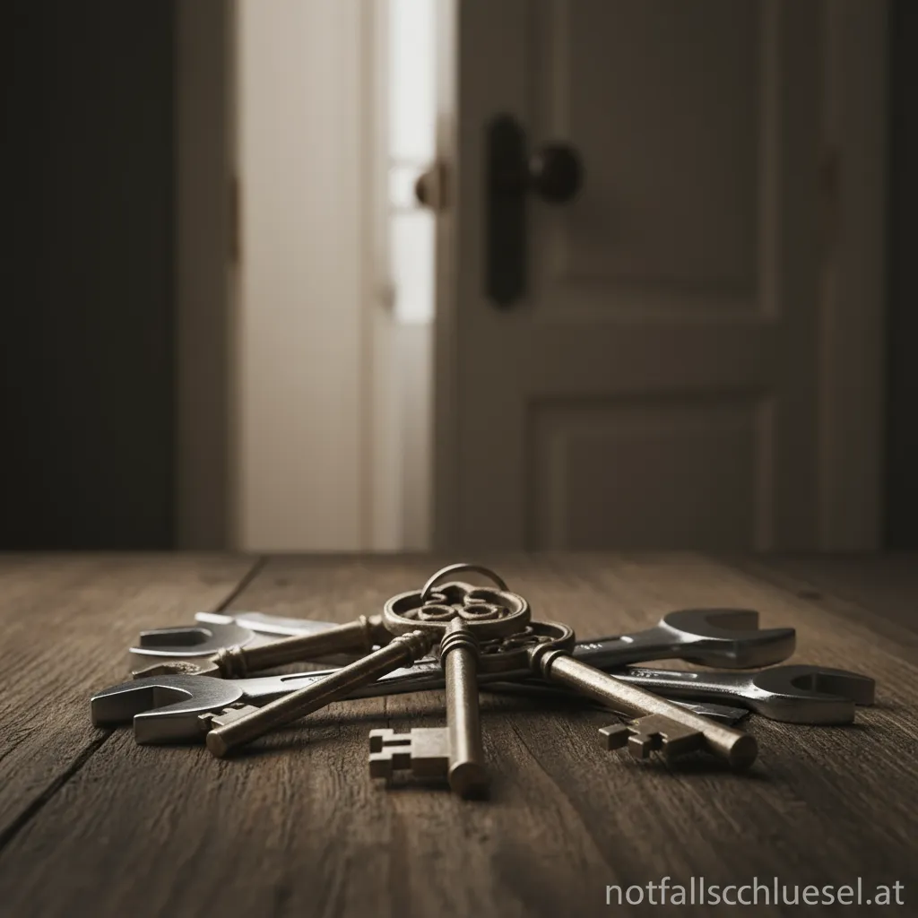 Ein Mitarbeiter von Schlüssel Drosg öffnet eine Tür