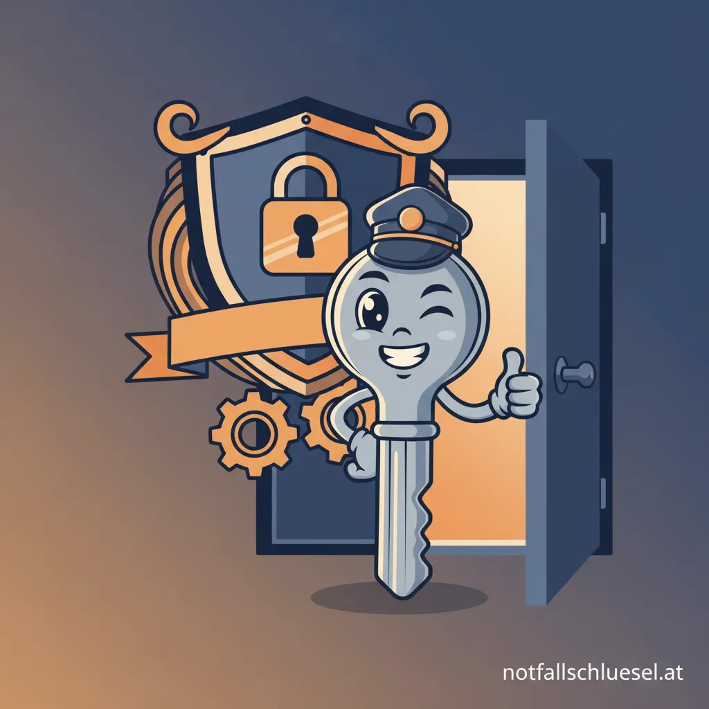 Mitarbeiter von Schlüsseldienst August bei einer professionellen Türöffnung